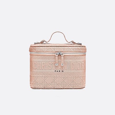 [스페셜오더]DIOR-S5417 디올 라이트 그레이 오블리크 자수 Diortravel 배니티 케이스