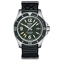 [스페셜오더]BREITLING-브라이틀링 슈퍼오션 헤리티지 II 크로노그래프 블랙세라믹 레더스트랩 워치46mm