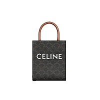 [스페셜오더]CELINE-193302 셀린느 내추럴 CELINE 로고 프린트 미니 버티컬 카바스 백