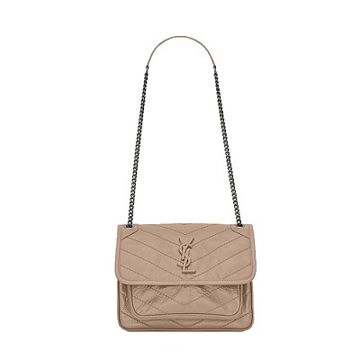 YSL-633178 생 로랑 DARK CORK 램스킨 NIKI 미디엄 숄더백 28cm