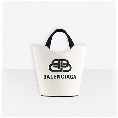 [스페셜오더]BALENCIAGA-92934 발렌시아가 내추럴 웨이브 캔버스 토트백 M