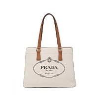 [스페셜오더]PRADA-1BG356 프라다 블루 데님 프린트 로고 토트백