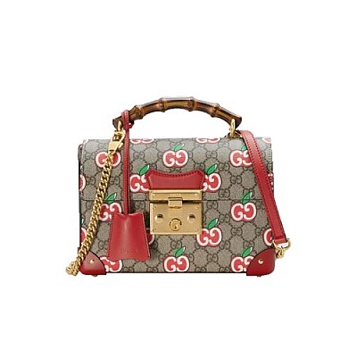 GUCCI-624641 8646 구찌 차이니스 발렌타이 데이 GG 애플 프린트 카드 케이스