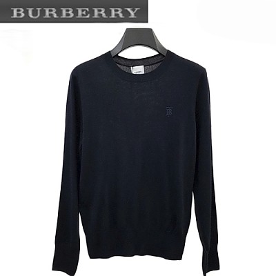 BURBERRY-08287 버버리 라이트 블루 TB 로고 디테일 스웨터 남성용