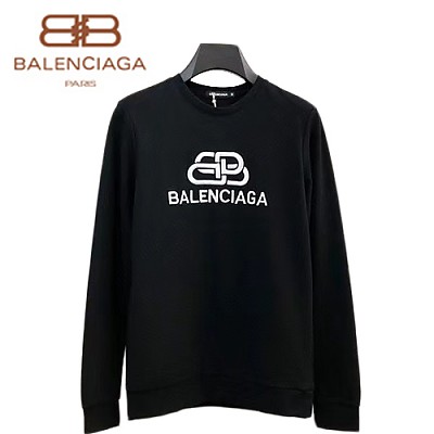 BALENCIAGA-082812 발렌시아가 화이트 로고 아플리케 장식 스웨트셔츠 남성용