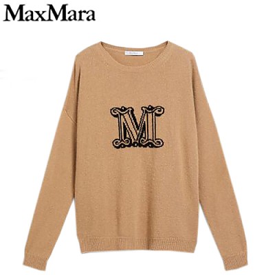 MAX MARA-136608 막스마라 블루 모노그램 디테일 스웨터