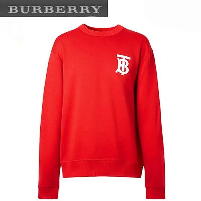 BURBERRY-80298881 버버리 레드 모노그램 모티프 스웨트셔츠