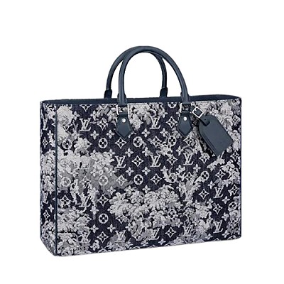 [스페셜오더]LOUIS VUITTON-M55203 루이비통 코발트 블루 모노그램 자카드 패브릭 그랑 삭