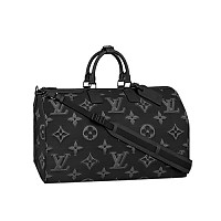 LOUIS VUITTON-M11596 루이비통 블랙 브러시드 모노그램 키폴 반둘리에 50