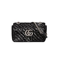 GUCCI-443497 4143 구찌 블루 GG 데님 GG 마몽 스몰 숄더백