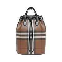 [스페셜오더]BURBERRY-80347661 #버버리레플리카 차콜 그레이 모노그램 코튼 드로스트링 백팩