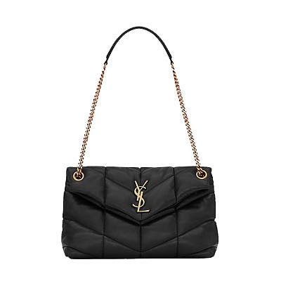 SAINT LAURENT-577476 생 로랑 레드 나파 퀼팅 가죽 스몰 puffer