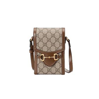 [스페셜오더]GUCCI-‎‎625615 9761 구찌 화이트 GG 수프림 홀스빗 1955 미니 숄더백