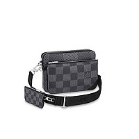 LOUIS VUITTON-M24753 루이비통 네이비 모노그램 섀도우 트리오 메신저