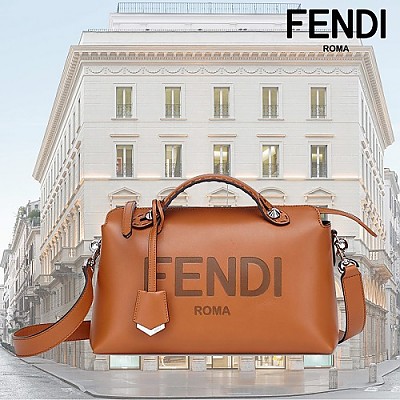 [스페셜오더]FENDI-8BL146 펜디 화이트 바이 더 웨이 미디엄 보스턴 백