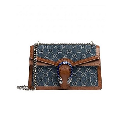 [스페셜오더]GUCCI-‎637092 8375 구찌 블루 오가닉 GG 데님 재키 1961 미니 호보백