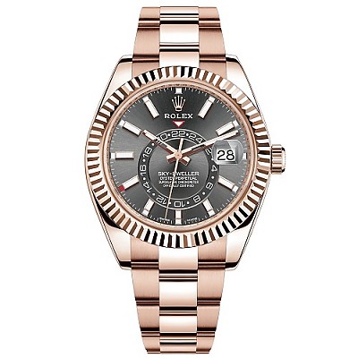 [스페셜오더]ROLEX-롤렉스 SKY-DWELLER 스카이 드웰러 스틸 블루 레플리카시계 42mm