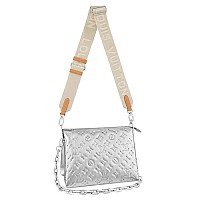 [스페셜오더]LOUIS VUITTON-M59398 루이비통 블랙/화이트 모노그램 램스킨 쿠상 PM