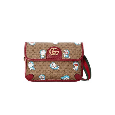 [스페셜오더]GUCCI-‎‎‎647784 8580 구찌 GG수프림 도라이몽 x 구찌 미니 크로스 백