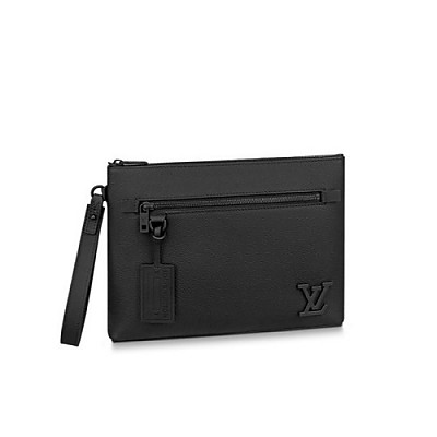 [스페셜오더]LOUIS VUITTON-M57088 루이비통 블랙 LV 에어로그램 키폴 반둘리에 40