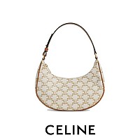 CELINE-114493 셀린느 탠 카프스킨 트리옹프 미디엄 아바 핸드백 24cm