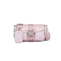[스페셜오더]PRADA-1BD295 프라다 베이지 나일론 브러시드 가죽 포켓 숄더 백