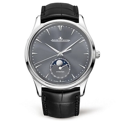 [스페셜오더]JAEGER LECOULTRE-예거 르쿨트르 마스터 울트라 씬 문 스틸 실버 그레이 드레스워치 39mm