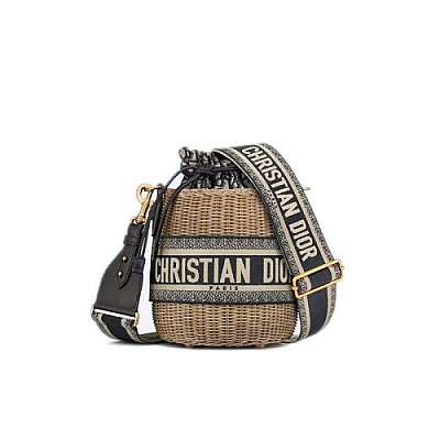 [스페셜오더]CHRISTIAN DIOR-M7600 크리스찬 디올 블루 오블리크 워커 버킷 숄더백