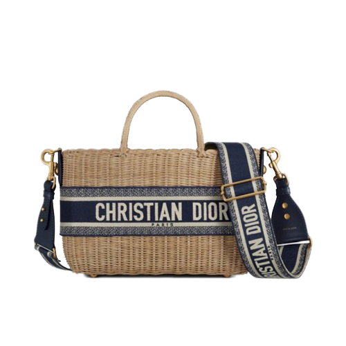 [스페셜오더]CHRISTIAN DIOR-M7601 크리스찬 디올 블루 오블리크 워커 바스켓 숄더백