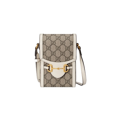 [스페셜오더]GUCCI-‎‎625615 9761 구찌 화이트 GG 수프림 홀스빗 1955 미니 숄더백