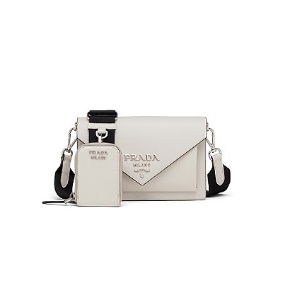 [스페셜오더]PRADA-1BP020 프라다 클라우드 그레이 모노크롬 미니 숄더백