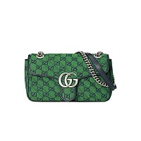 GUCCI-443497 4143 구찌 블루 GG 데님 GG 마몽 스몰 숄더백