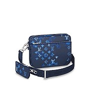 LOUIS VUITTON-M24753 루이비통 네이비 모노그램 섀도우 트리오 메신저