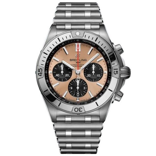 [스페셜오더]BREITLING-브라이틀링 크로노맷 B01 크로노그래프 스틸 코퍼 다이얼 다목적 시계 42mm