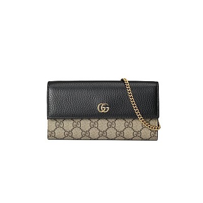 [스페셜오더]GUCCI-546585 1283 구찌 더스트 핑크 GG 마몽 체인 지갑