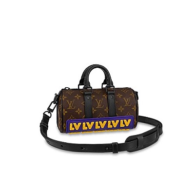 [스페셜오더]LOUIS VUITTON-M80950 루이비통 블랙 에어로그램 가죽 키폴 XS