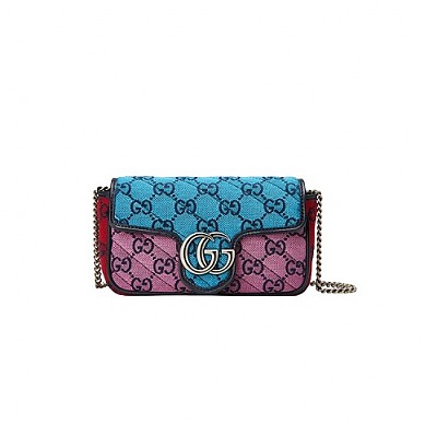 [스페셜오더]GUCCI-476433 5281 구찌 핑크&레드 GG 마몽 GG 멀티컬러 수퍼 미니 백