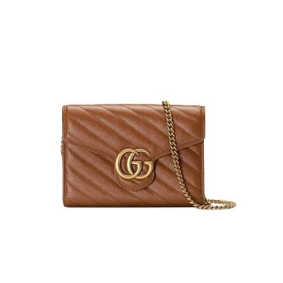 [스페셜오더]GUCCI-474575 9022 구찌 GG 마몽 화이트 마틀라세 미니백