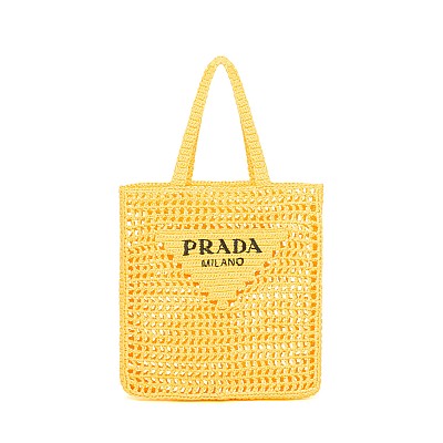 [스페셜오더]PRADA-1BG393 프라다 블랙 라피아 토트 백