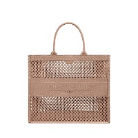 DIOR-디올 에크루/블루 Oblique 자수 Dior Book Tote 라지 토트백 42cm - M1286ZRIW_M828