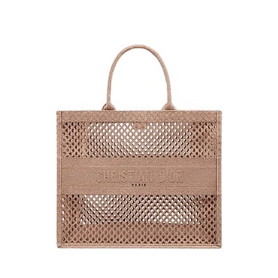 [스페셜오더]CHRISTIAN DIOR-M1296 디올 블랙 메쉬 자수 스몰 BOOK TOTE 백