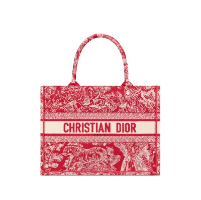 [스페셜오더]CHRISTIAN DIOR-M1296 디올 그레이 Toile de Jouy Reverse 자수 스몰 DIOR BOOK TOTE 백