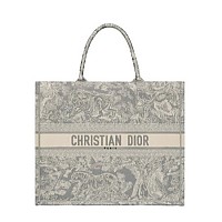 [스페셜오더]CHRISTIAN DIOR-M1286 디올 블루 Dior Palms 자수 DIOR BOOK TOTE 백