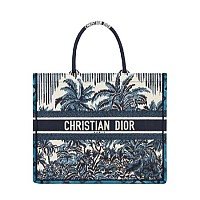 [스페셜오더]CHRISTIAN DIOR-M1286 디올 블루 Toile de Jouy Reverse 자수 DIOR BOOK TOTE 백