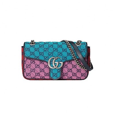 [스페셜오더]Gucci-443497 구찌 블랙 페이던트 GG 마몽 스몰 숄더백 26cm