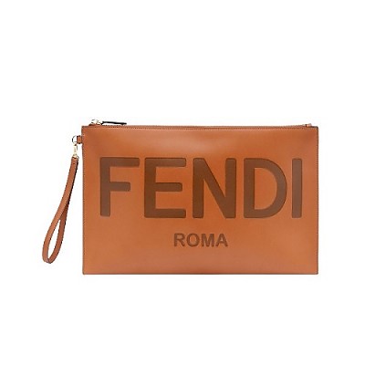 [스페셜오더]FENDI-8N0178A 펜디 브라운 미디엄 플랫 파우치