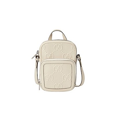 [스페셜오더]GUCCI-625571 9022 구찌 화이트 GG 엠보스 미니 크로스백