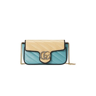 [스페셜오더]GUCCI-574969 8277 구찌 GG 마몽 블랙 마틀라세 수퍼 미니백