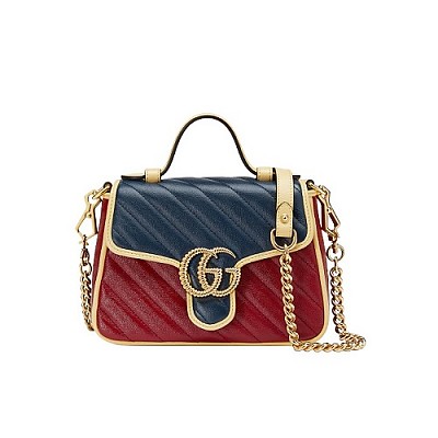 [스페셜오더]GUCCI-583571 8561 구찌 베이지 GG 마몽 미니 탑 핸들 백