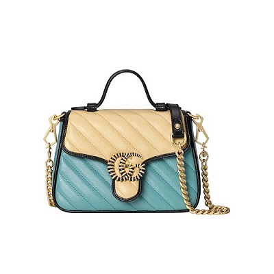 [스페셜오더]GUCCI-583571 9085 구찌 화이트 GG 마몽 미니 탑 핸들백